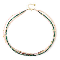 Mozambique Garnet Silver Necklace (Riya)