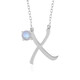 Rainbow Moonstone Silver Necklace