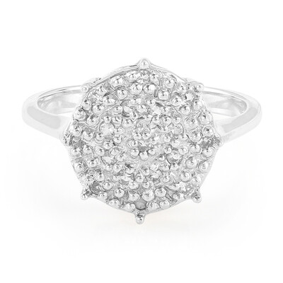 White Topaz Silver Ring