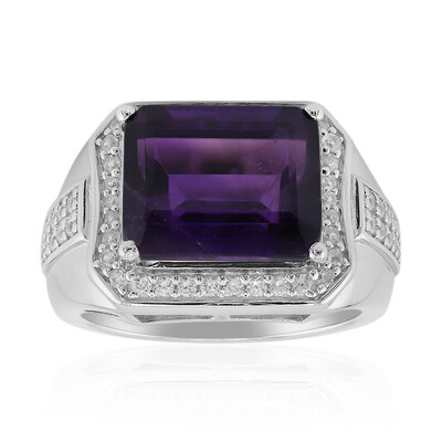 Zambian Amethyst Silver Ring