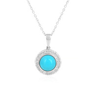 Sleeping Beauty Turquoise Silver Necklace