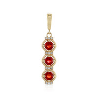 9K Tanzanian Ruby Gold Pendant