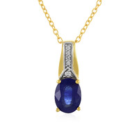 Madagascar Blue Sapphire Silver Necklace