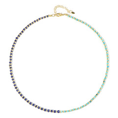 Blue Sapphire Silver Necklace