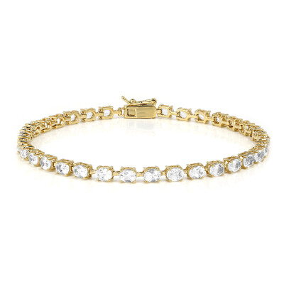 White Topaz Silver Bracelet