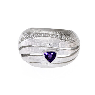 Zambian Amethyst Silver Ring