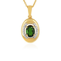 Russian Diopside Silver Necklace