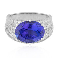 18K AAA Tanzanite Gold Ring (de Melo)