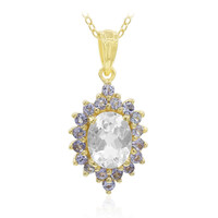 White Topaz Silver Necklace