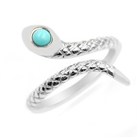 Campitos Turquoise Silver Ring (Anne Bever)