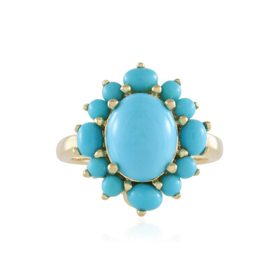 Sleeping Beauty Turquoise Silver Ring