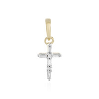 9K SI1 (H) Diamond Gold Pendant