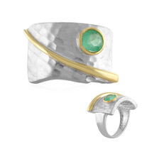 Ethiopian Emerald Silver Ring