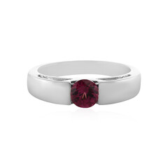 Magenta Garnet Silver Ring