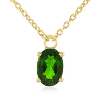 Russian Diopside Silver Necklace