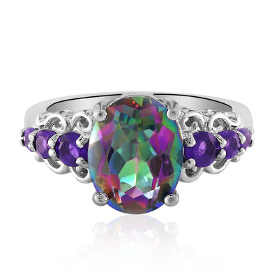 Mystic Quartz Silver Ring