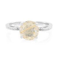Rutile Quartz Silver Ring