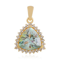 Mountain Lake Quartz Silver Pendant
