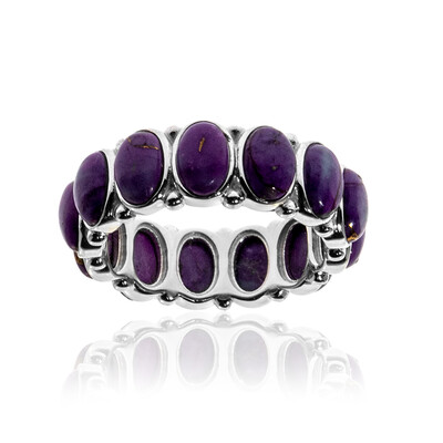 Kingman Purple Mojave Turquoise Silver Ring