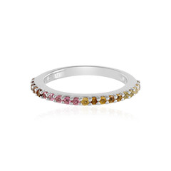 Fancy Tourmaline Silver Ring