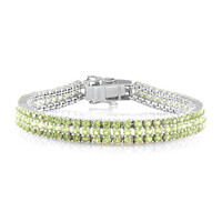 Peridot Silver Bracelet