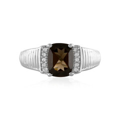 Smoky Quartz Silver Ring