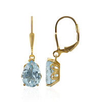 Sky Blue Topaz Silver Earrings