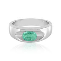 Colombian Emerald Silver Ring