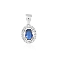 9K Blue Sapphire Gold Pendant