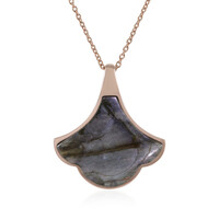 Purple Maniry Labradorite Silver Necklace (KM by Juwelo)