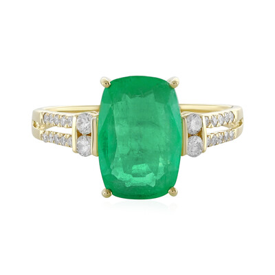 18K Ethiopian Emerald Gold Ring (AMAYANI)