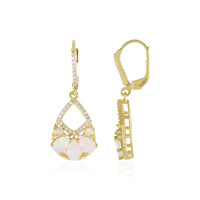 Welo Opal Silver Earrings
