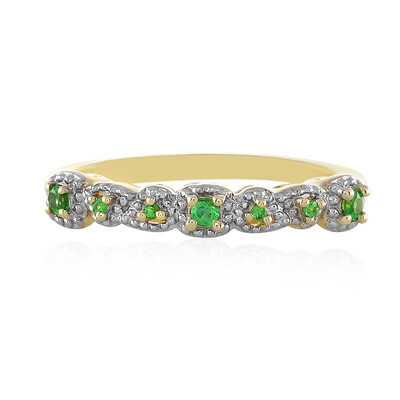 9K Tsavorite Gold Ring (Adela Gold)