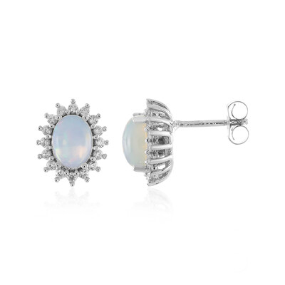 Welo Opal Silver Earrings