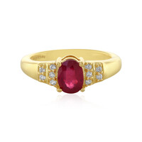 Bemainty Ruby Silver Ring