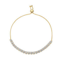 I3 (I) Diamond Brass Bracelet (Juwelo Style)