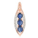 Kanchanaburi Sapphire Silver Pendant