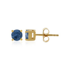 Blue Sapphire Silver Earrings