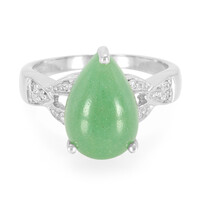 Aventurine Silver Ring