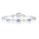 Colour Change Fluorite Silver Bracelet