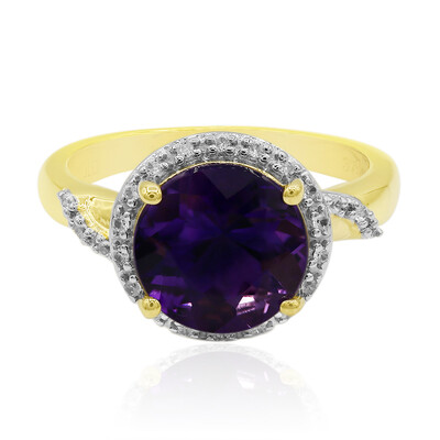 9K Uruguayan Amethyst Gold Ring