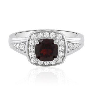 Garnet Silver Ring