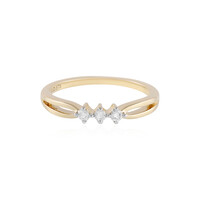 9K SI1 (H) Diamond Gold Ring