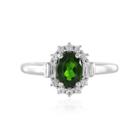 Russian Diopside Silver Ring