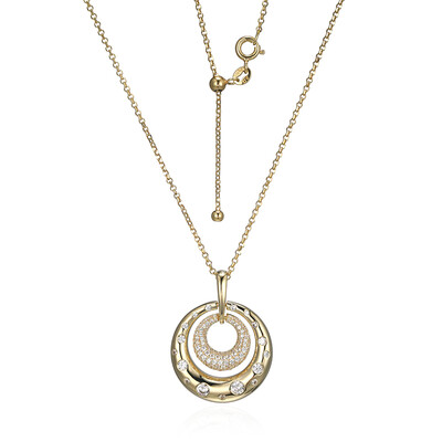 Zircon Silver Necklace (Adela Silber)