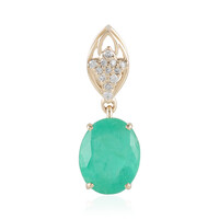 14K Colombian Emerald Gold Pendant (AMAYANI)
