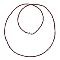 Rhodolite Silver Necklace