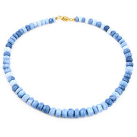 Blue Opal Silver Necklace