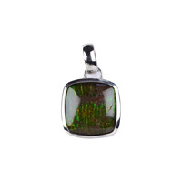 Ammolite Silver Pendant