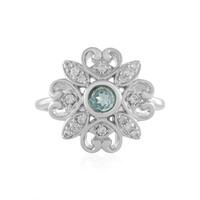 Blue Apatite Silver Ring